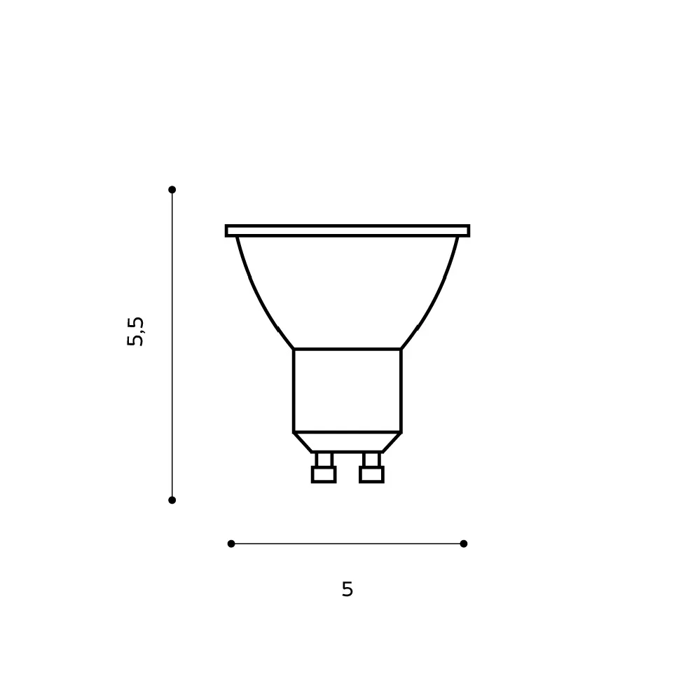 AZZARDO SMART LED 5W GU10 RGB WH