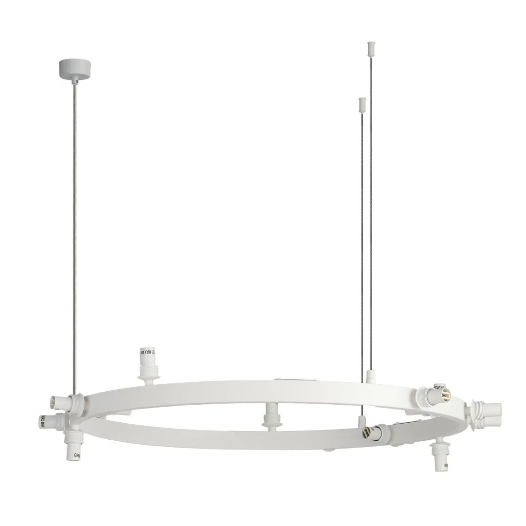 BUBBLES LAMPBODY ROUND 15 WH