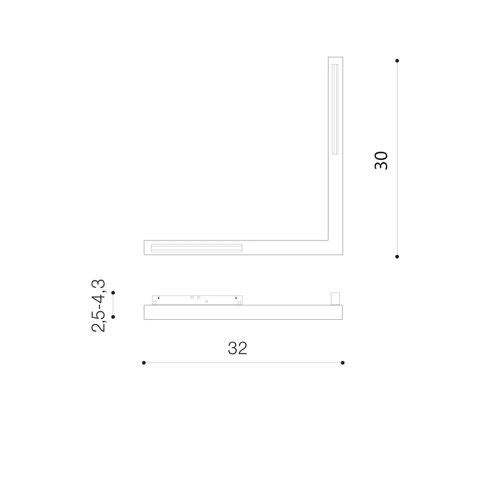 ALFA SAGA II TRACK MAGNETIC CORNER A 25W CCT BLUETOOTH BK
