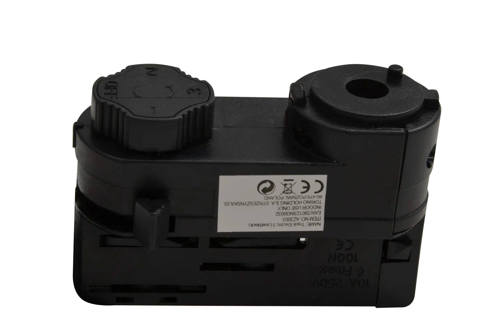 TRACK 3LINE ELECTRIC ADAPTER BK