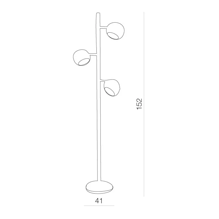 TRINTON Lampa podłogowa BK