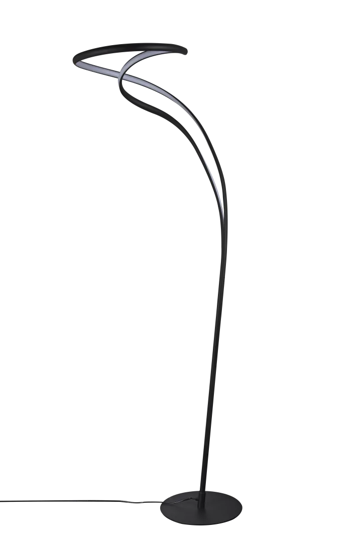 TWIST Lampa podłogowa 3-STEP DIMM BK